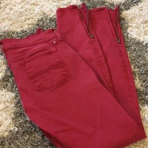 🍀 Lucky Brand Red Denim Jeans 🍀